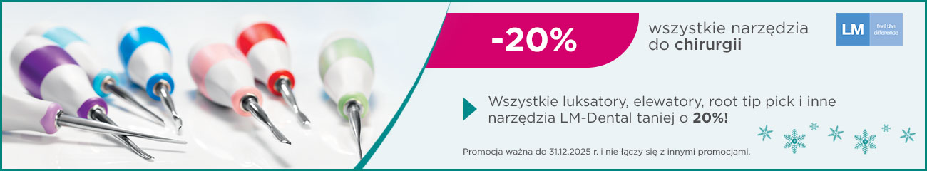 Narzędzia do chirurgii LM Dental 20% taniej