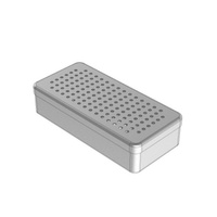 Pudełko aluminiowe perforowane 21 x 10 x 5 cm