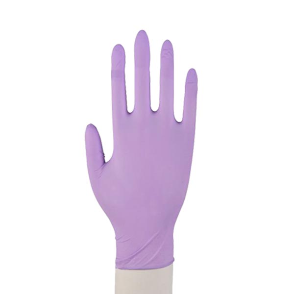 Rękawiczki nitrylowe - wrzosowe
